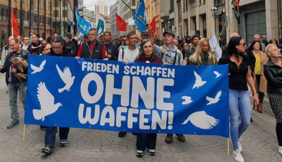 Regierungskritische Demonstration Leipzig 15.10.22